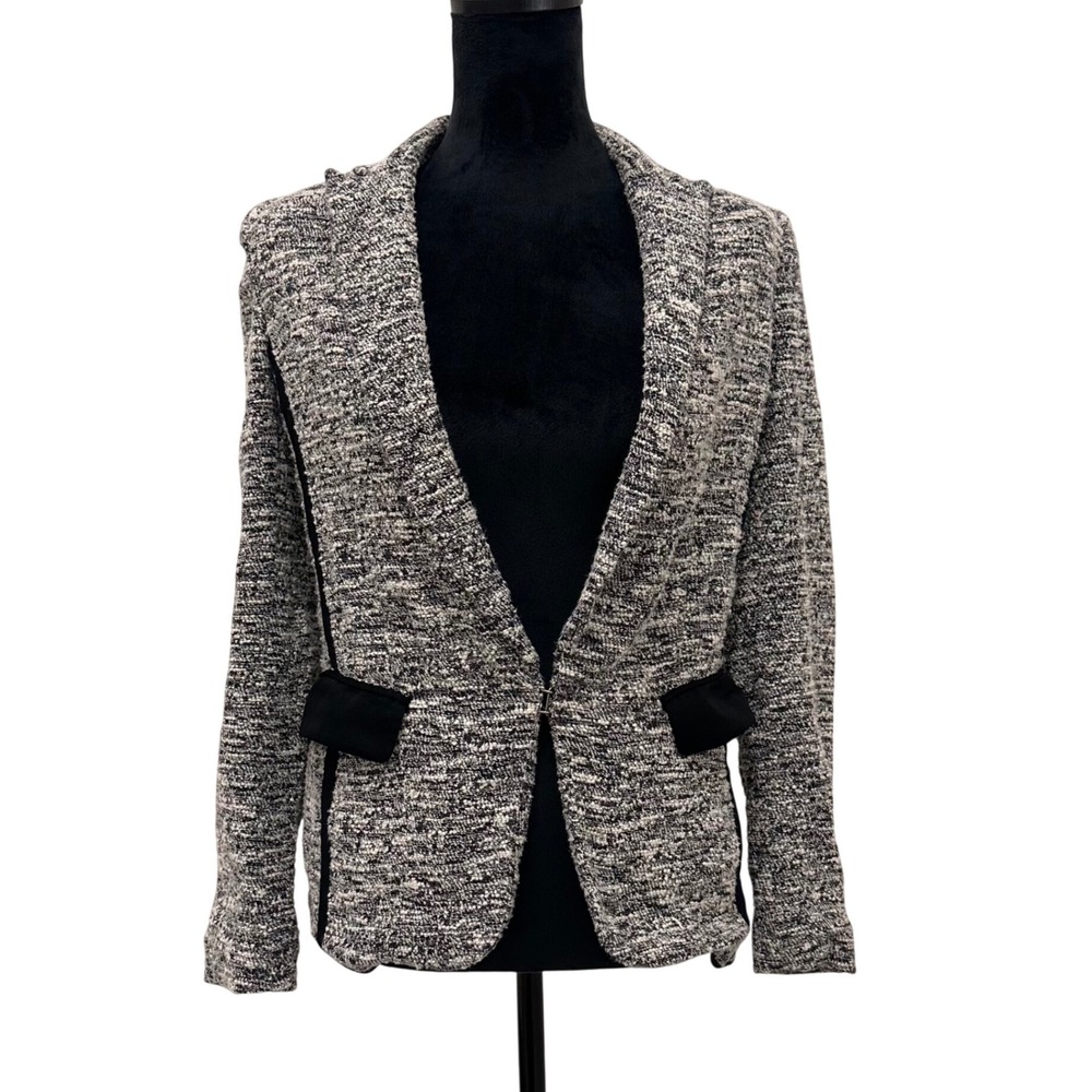 Rag & Bone Aviator Tweed Blazer‎ Jacket Black White Business Office Women's 2 XS